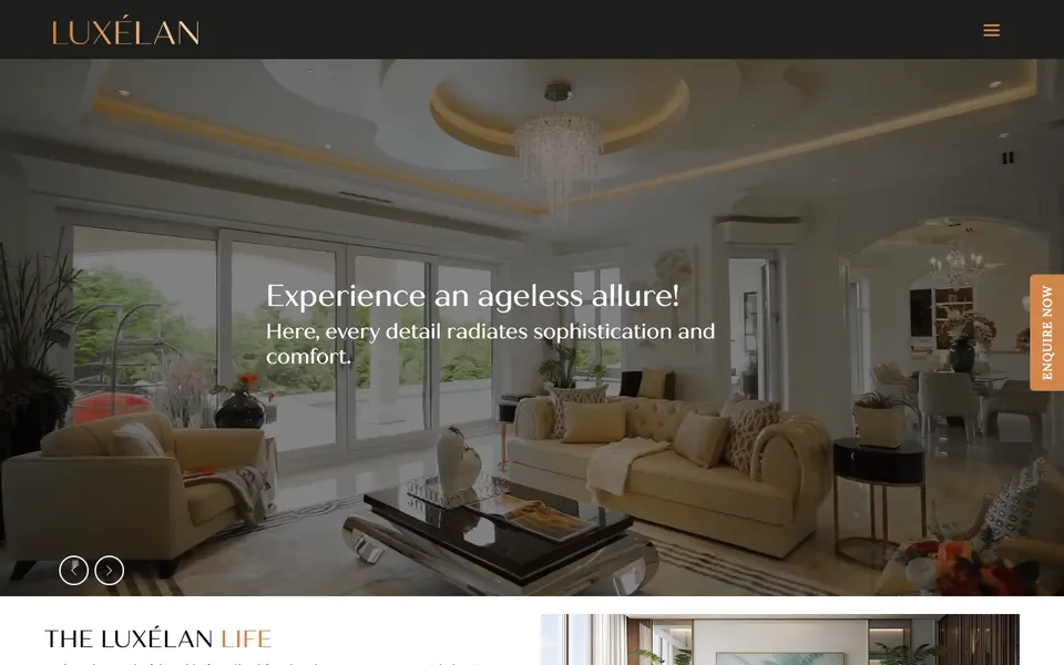 Luxelan homepage