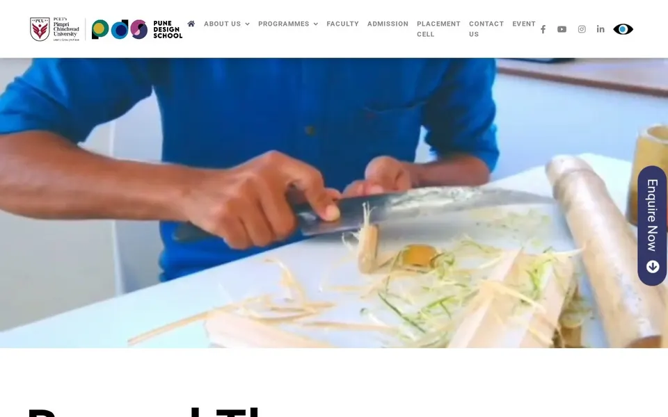 Pune Design School homepage