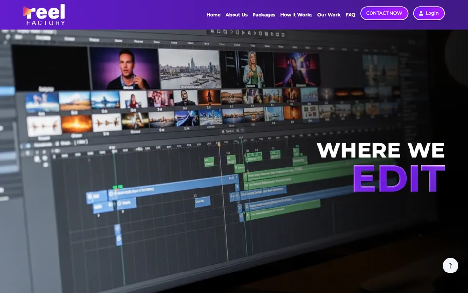 Reel Factory homepage