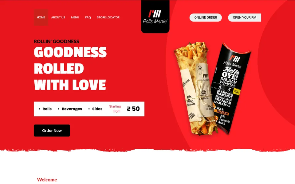 Rolls Mania homepage